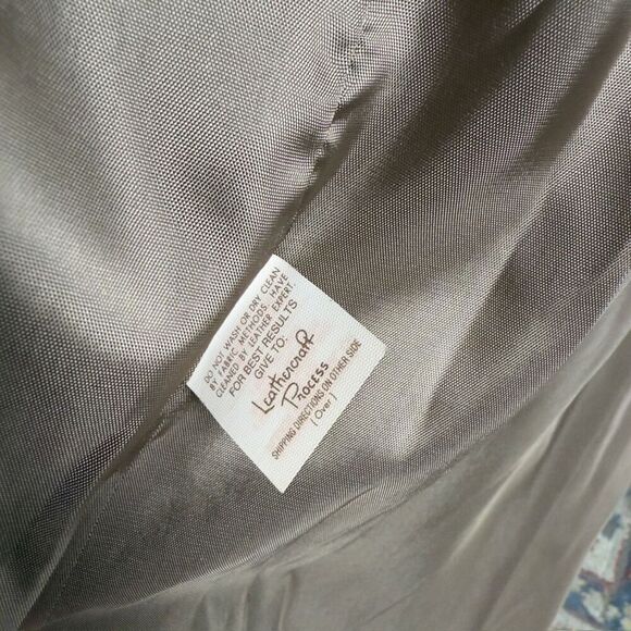 Vintage 80’s Rocco D’Amelio Leather Puff Sleeve Long Steampunk Coat - Women’s XS - Picture 8 of 8